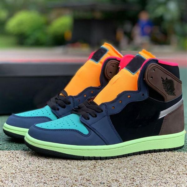 

high og 1 bio hack 2021 new release 1s baroque brown black-laser orange-racer pink mens basketball shoes men sports sneakers246f