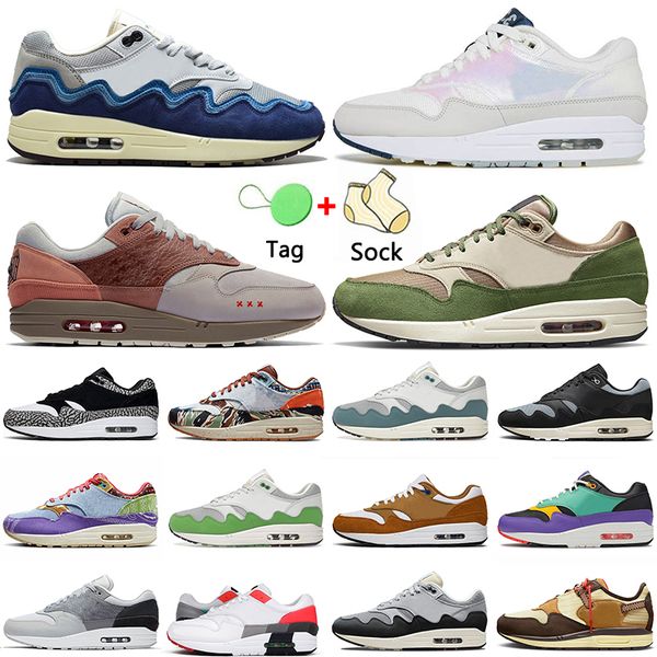 

big size 47 cushions 1 1s patta waves running shoes airsmaxs men women monarch white off amsterdam concepts far out windbreaker treeline tra