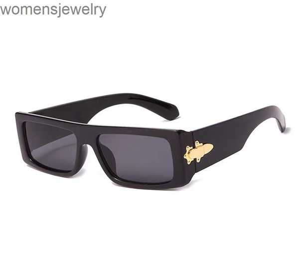 

fashion square sunglasses retro fashionable sunglasses men and women show thin ins style, White;black