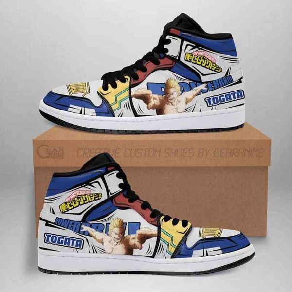 

mirio togata sneakers skill my hero academia anime shoes, Black
