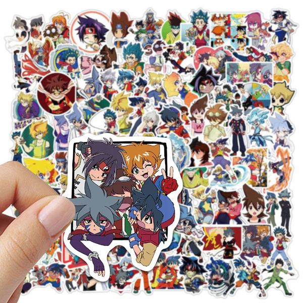 

100pcs mixed car stickers graffiti animation for skateboard lapipad bicycle motorcycle helmet guitar ps4 phone fridge decals pvc water bottl