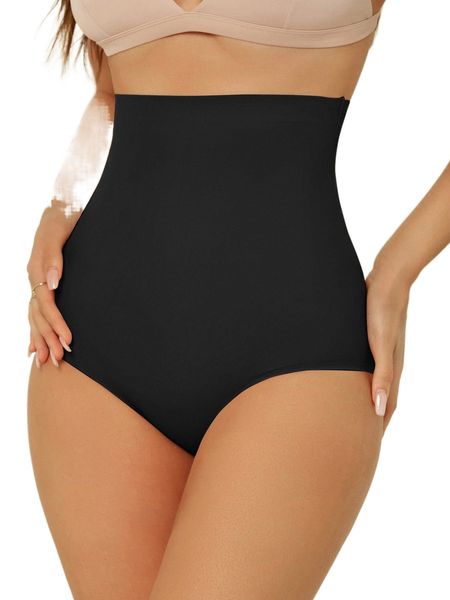 

high waisted shapewear panty q85o#, Black;red