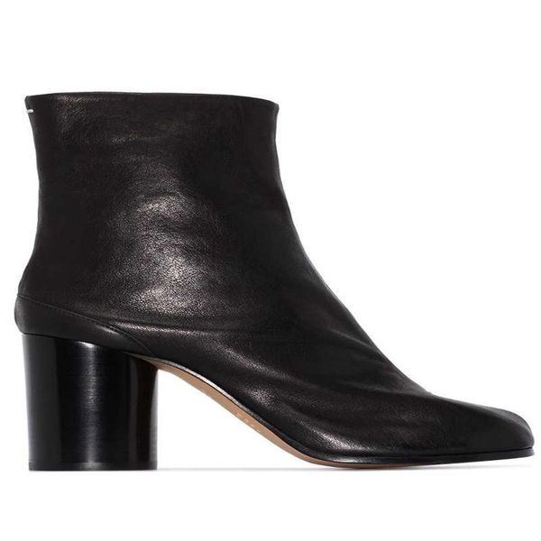 

boots women shoes paris tabi 80 ankle black genuine leather2690