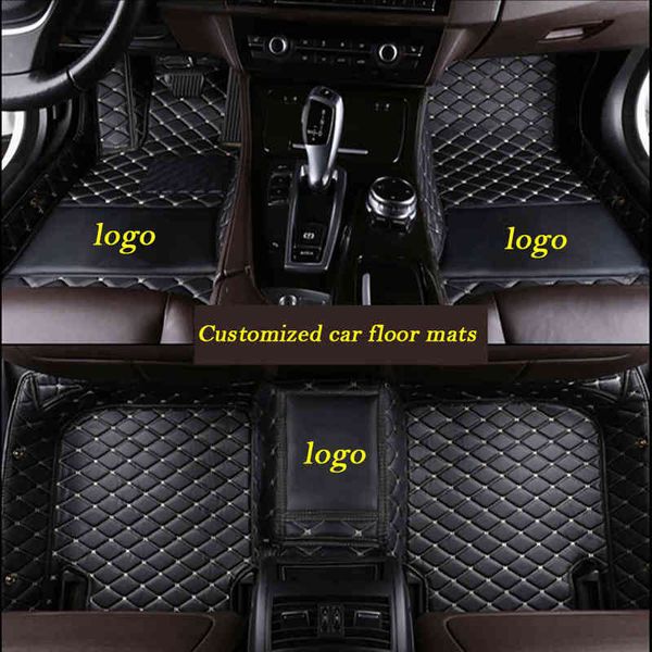 

hlfntf custom car floor mats for hyundai santa fe ix25 solaris ix35 accent elantra veloster genesis veracruz tucson car carpet w220328