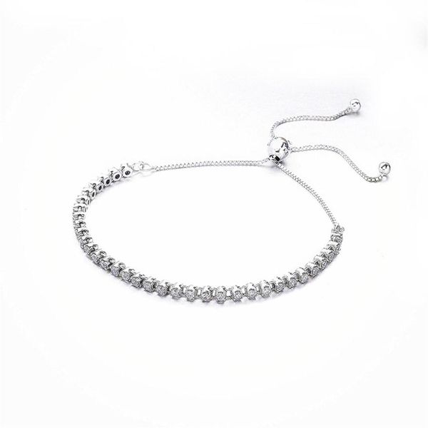 

exquisite cz diamond bracelet for pandora luxury 925 sterling silver cz diamond ladies bracelet with original box hol219a, Golden;silver