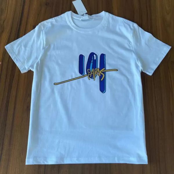 

t shirt men and women designers shirts clothing mens designer clothes alphabet luxury s summer round neck black ands white short sleeves sho, White;black