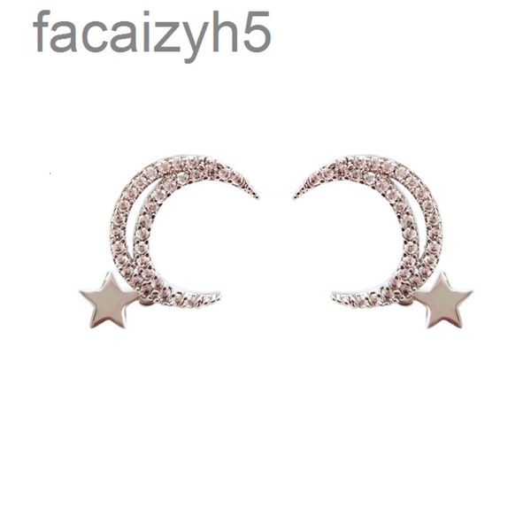 

charm designer cute jewelry discount 1.2 earrings star moon s925 8nto, Golden
