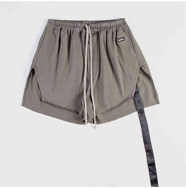 

men's pants style loose large split design ctch short pants for men, Black