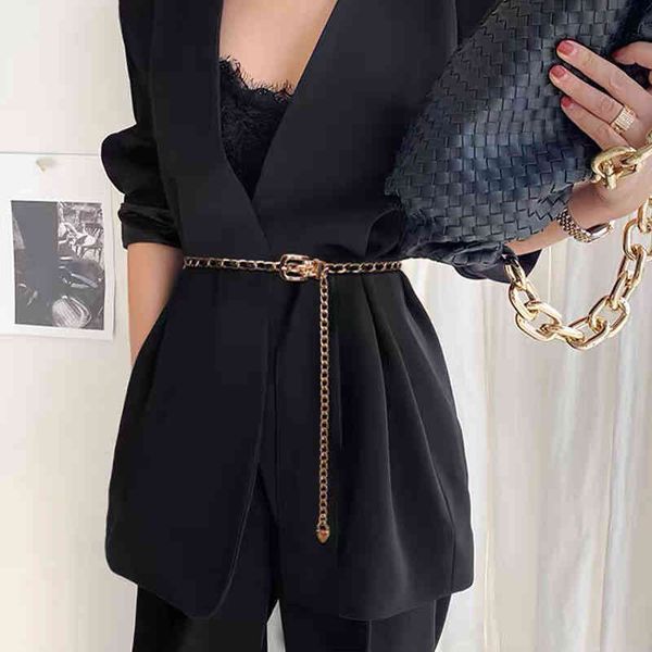 

metals chain belts for women luxury brand digner tail chain long bag suitable punk hip hop jeans pak drs tail belt, Black;brown