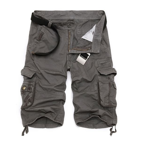 

cargo shorts men cool camouflage summer cotton casual men short pants brand clothing comfortable camo men cargo shorts 220602, White;black