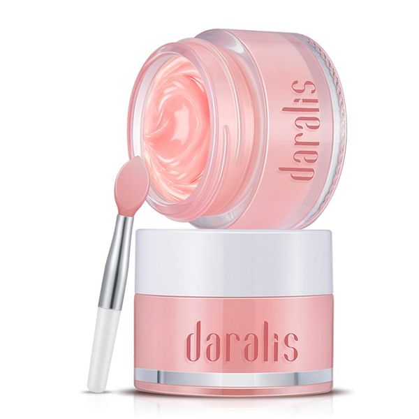 

15g strawberry lip mask scrub exfoliating lips plumper moisturizing repair for lip care chapped cracked with lips brush gift175t