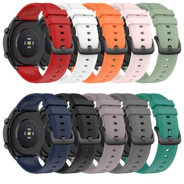 

22mm band straps for xiaomi watch s1 galaxy watch3 45mm universal wristband soft silicone watchband