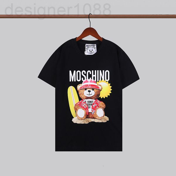 

men's t-shirts designer 2022 new 40 thread double yarn fabric cute bear digital direct spray printed short sleeve t-shirt 0yoz, White;black