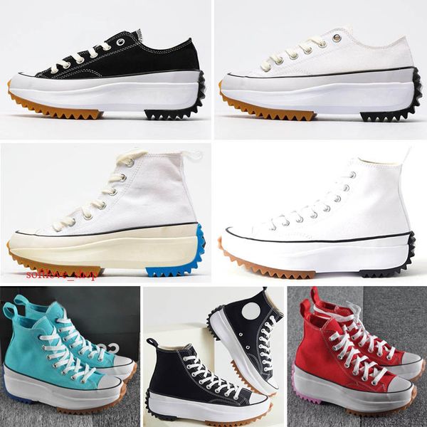 

womens casual shoes sneaker platform shoe triple black white high low mens women sport sneakers, White;red