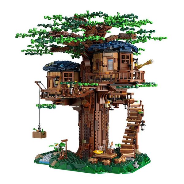 

in stock 3117pcs new tree house the biggest tree model building blocks ideas 21318 bricks diy educational toys gift for children230n