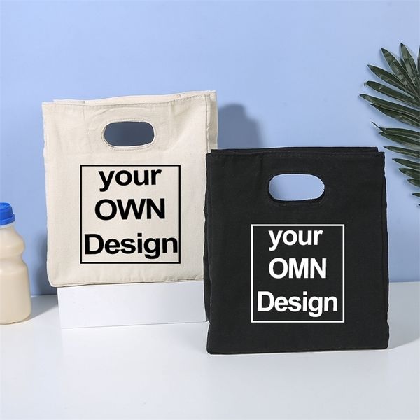 Пользовательские сумки для ланча для женщин Добавьте свой текстовый отпечаток оригинальный дизайн теплоизолированный пикник для пикника.