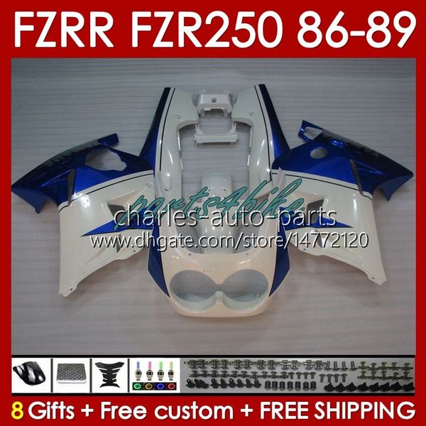 FATINGS KIT PARA YAMAHA FZR250R FZR250 FZR 250 R RR 86 87 88 89 FZR-250 CORPO 142NO.68 FZR250RR 86-89 FZRR FZR 250R 250RR FZR-250R 1986 1987 1989 1989 1989 Bodywork Whitelwork