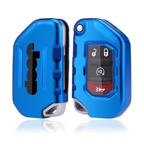 

new fashion key cover cap for jeep gladiator jt wrangler jl 2018 2019 tj flip folding remote keyless covers case bag