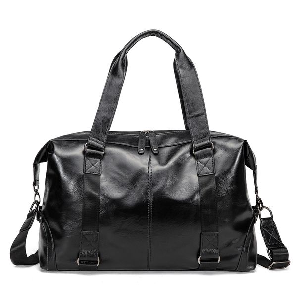 

factory sales men handbag street trend color matching travel bag outdoor leisure large leather handbags foreign style printed messenger bags