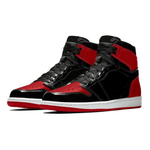 

jumpman 1 basketball shoes 1s men women dark marina blue atmosphere bubble gum hand crafted bordeaux bred patent pollen mens trainers s ehug, Black