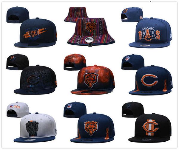 

snapbacks chicago''bears''men football hats cap adjustable fit hat, Black;white