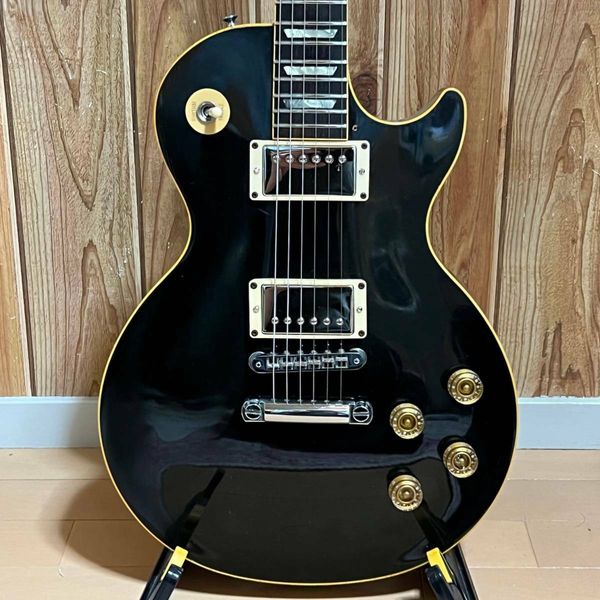 

paul standard ebony 1990 black electric guitar