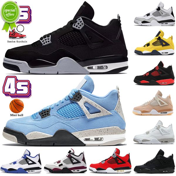 

jordens 4 jumpman 4s mens womens basketball shoes red thunder infrared black cat bred university blue sail cool grey shimmer royalty trainer