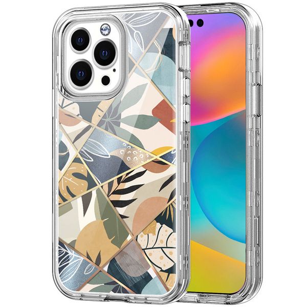 

hybrid phone cases for iphone 14 13 12 11 three layers heavy duty shockproof protection cover case