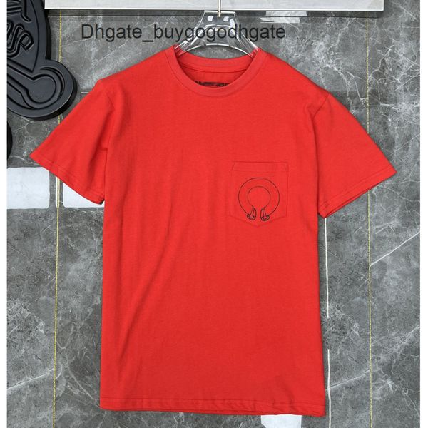 

summer luxury mens t shirts horseshoe flower tees ch brand man cross t-shirts sanskrit letter designer tshirts fashion boy hip hop sweater w, White;black