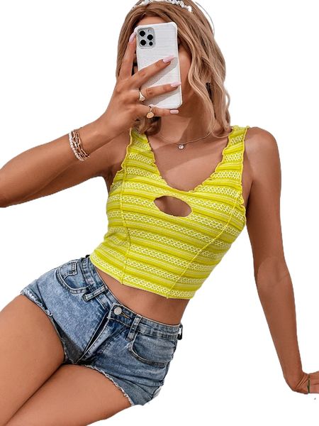 

cut out lettuce trim knit 46cu#, White;black