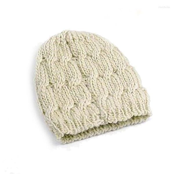 Beanie/Kafatası Kapakları Bahar Tatlı Kızlar Giyen Kapak Kadın Lady Winter Sıcak Örme Şapka Tığ Alan Beanie Capsbeanie/Kafatası CHUR22