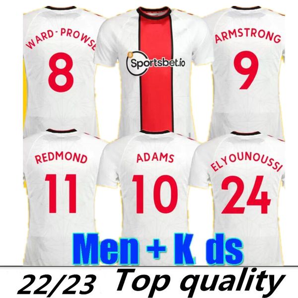 

22 23 adams soccer jerseys redmond home 2022 2023 ward-prowse elyounoussi armstrong romeu football shirt men the saints, Black;yellow