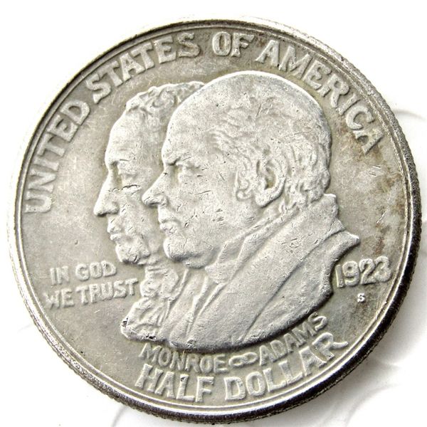 USA 1923 Monroe Doctrine Centennial Copy Coins versilbert Handwerkliche Metallstempelherstellung Fabrikpreis