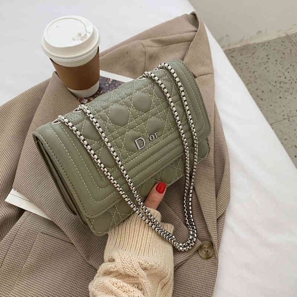 

fashion trend new ladies luxury brand designer bag wholesale dijia female single shoulder small chain square