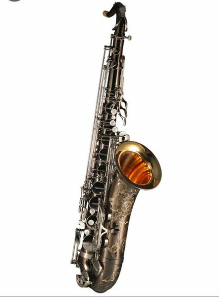 

tenor saxophone black nickel gold bell tenor sax mouthpiece silver key reed neck musical instrument accessories