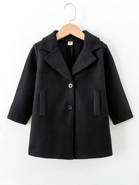 

toddler boys lapel collar overcoat she, Blue;gray