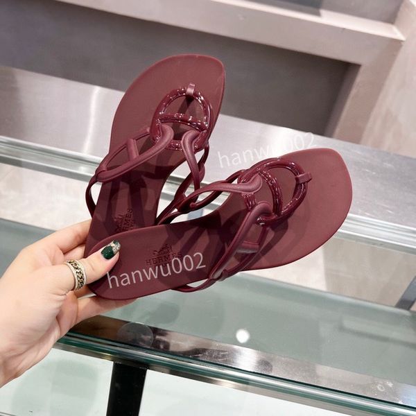 

2022 designers slides womens slippers fashion luxurys slipper leather rubber flats sandals summer beach shoes loafers bottoms sliders size35, Black