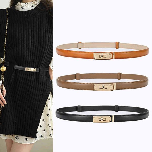 

designer belts herme belt versatile women's belt h family kely simple with dress waist decoration buckle, Black;brown