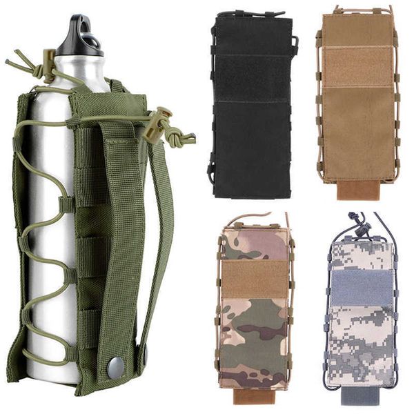 HBP CQC Outdoor-Tasche Camping Wandern Militärische taktische Wasserflaschentasche Molle Gürtel Camo Jagdtasche Reise Kantine Wasserkocher Halter