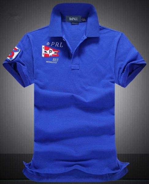 

european and american men's polo t-shirt cotton horse embroidered slim short-sleeved, White;black