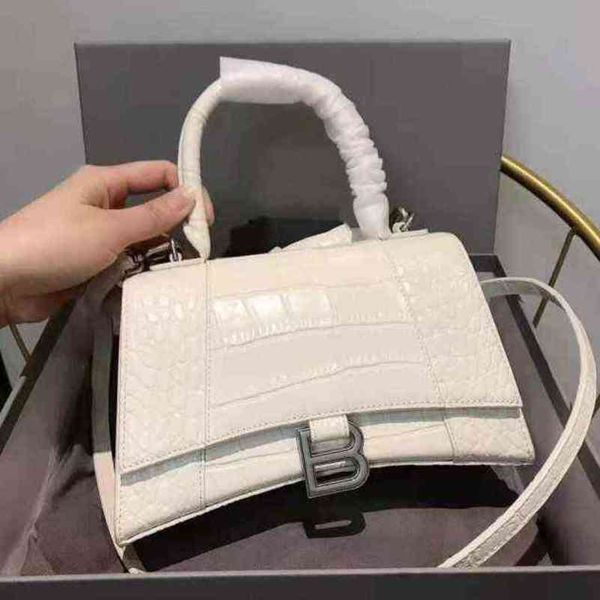 

designer hourglas bags balencaigass red valley beauty leather womens 2022 new fashion versatile crocodile messenger portabl