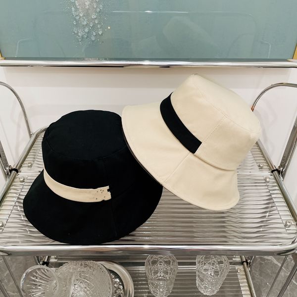 

2022 summer wide brim hats c brand women bucket hat, Blue;gray