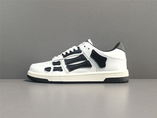 Sapatos mais recentes Skel Bones Tênis de couro de cano baixo Esqueleto Masculino Azul Vermelho Branco Preto Verde Tênis Masculino Designer de esportes ao ar livre