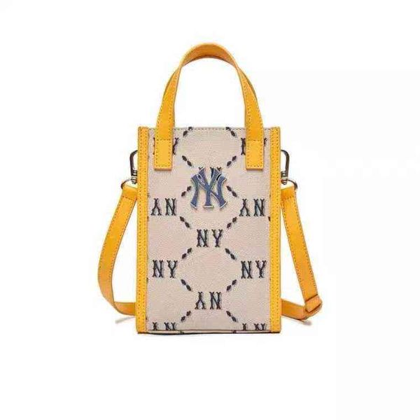 

50% discount bags mlb2022 spring and summer new fashion women's classic old flower ny messenger leisure trend mini mobile bag luxury de