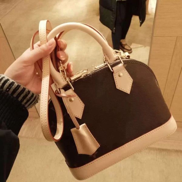 

2022 alma bb fashion women shoulder bags chain messenger bag leather handbags shell wallet purse ladies cosmetic crossbody tote wallets