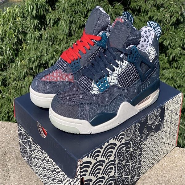 

4 taupe haze oil grey men sports shoes ct8527-400 sashiko deep ocean se university blue 4s db0732-200 with box cw0898195r