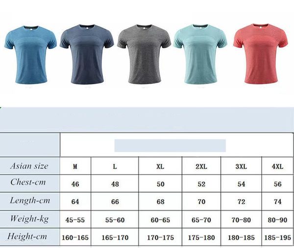 Lululu Männer Outdoor Shirts Neue Fitness Gym luluemens Fußball Fußball Mesh Zurück Sport Quick-dry T-shirt Dünne Männliche luluemon hohe qualität