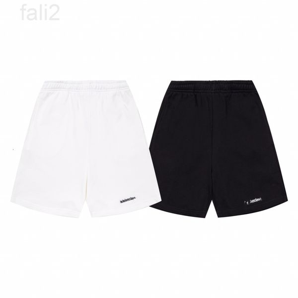 

men's shorts designer high version 2022 new fashion brand b home paris reverse double embroidery men's and women's same style, White;black