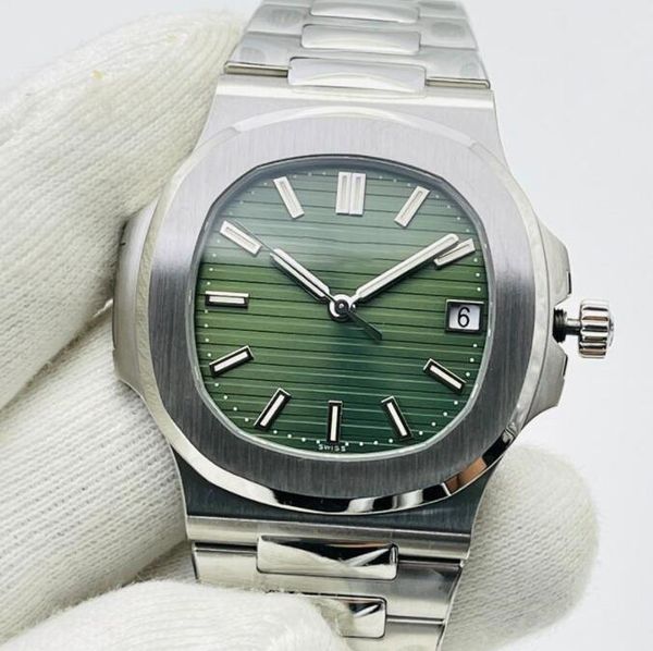 

mens watches automatic mechanical watch 40mm waterproof business wristwatches montre de luxe gifts wristwatch olive green, Slivery;brown