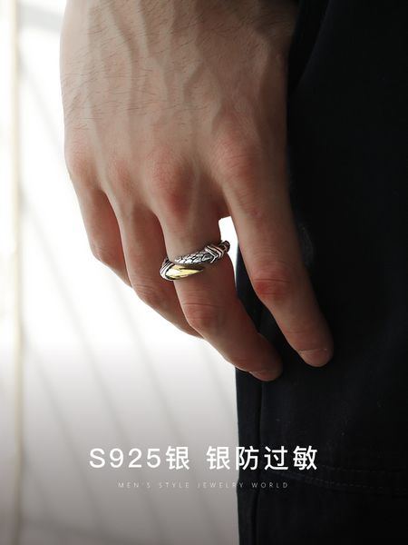

sterling silver dragon claw ring men's retro opening size adjustable boys trendy fashion personality cold wind
